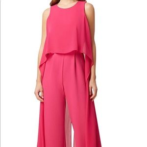 Tahari ASL Women's Short Sleeve Fly Away Jumpsuit